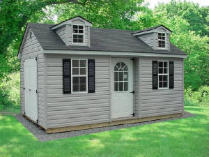 Image Of Cape Cod Sheds Allentown, PA With Recessed Door - Eastern Building Products