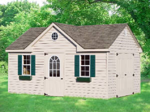 Image Of Chalet Sheds Allentown, PA With Vinyl Siding - Eastern Building Products